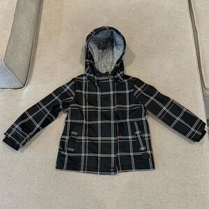 Like new! Miles the Label Plaid Hooded Raincoat Toddler Boy 2T